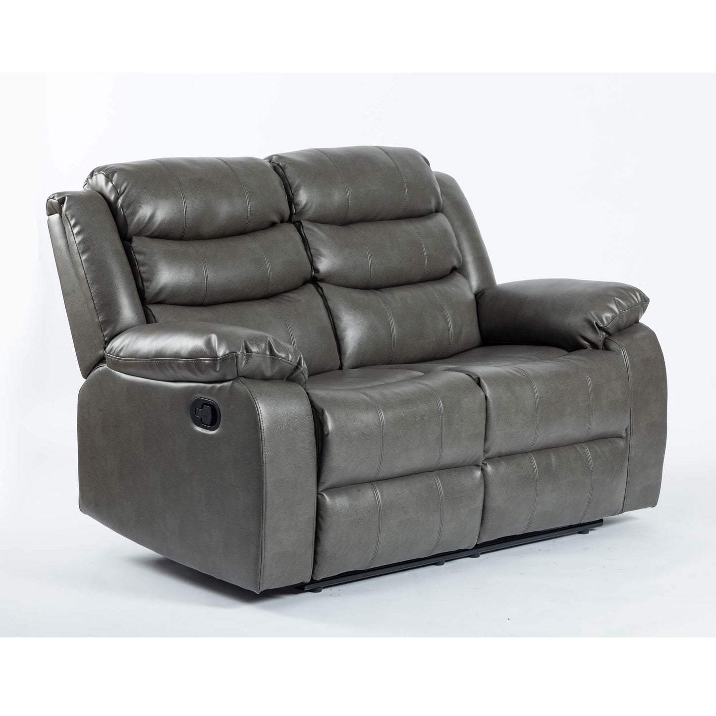 Turin Recliner Leather Aire - 1, 2, 3 Seater - Black, Brow, Grey