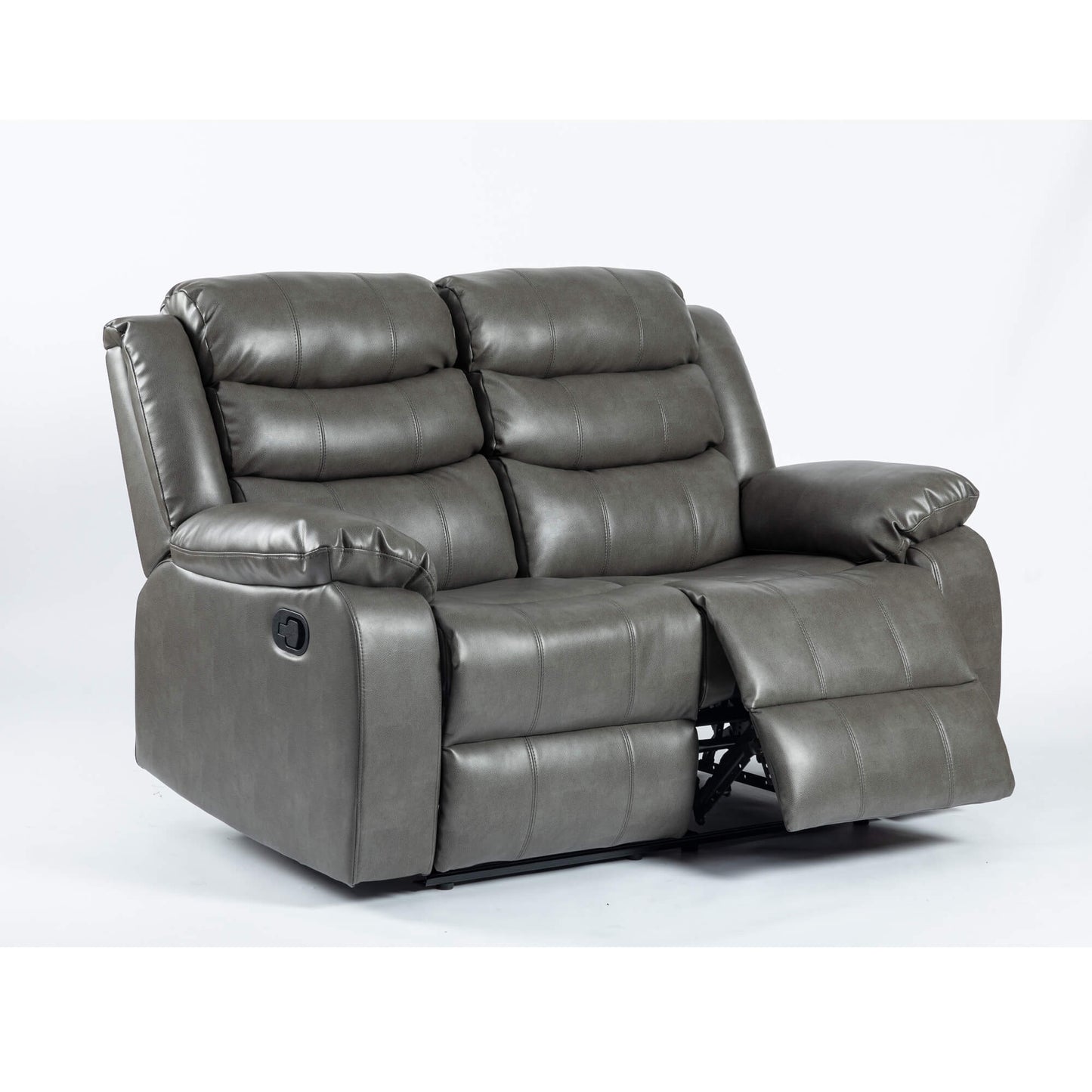 Turin Recliner Leather Aire - 1, 2, 3 Seater - Black, Brow, Grey