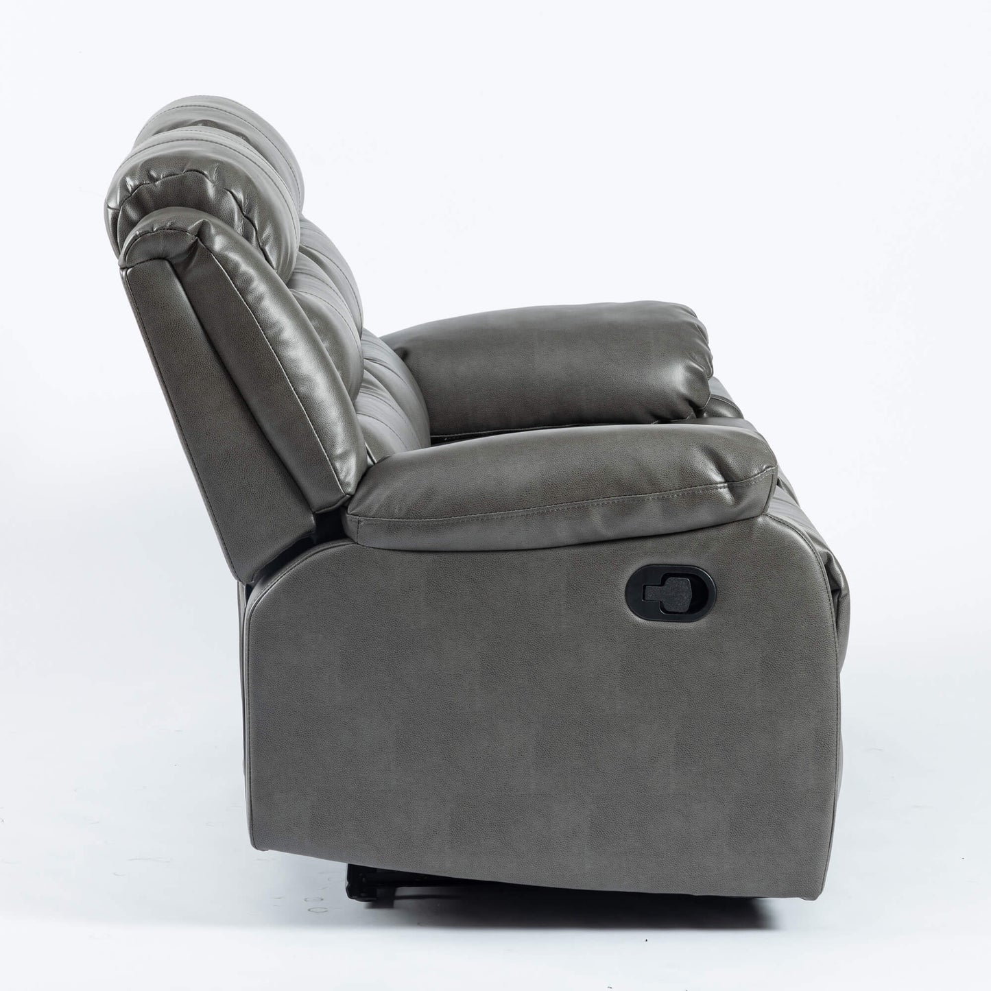 Turin Recliner Leather Aire - 1, 2, 3 Seater - Black, Brow, Grey