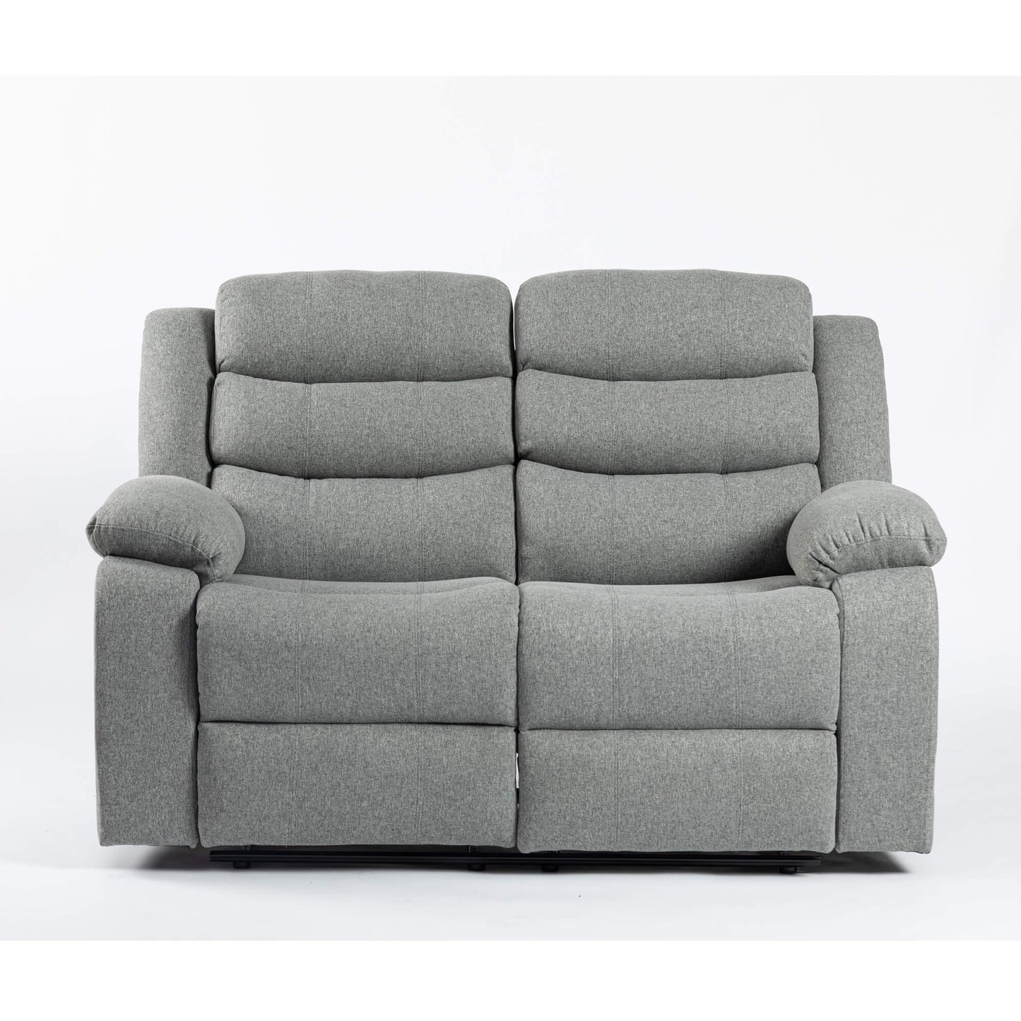Turin Recliner Fabric - 1, 2 & 3 Seater - Grey Dark, Grey Light