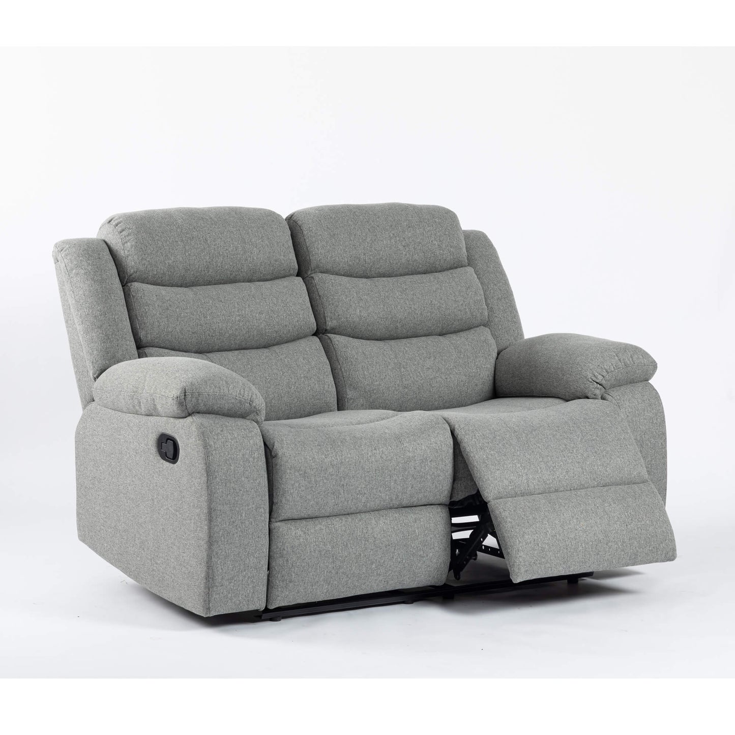Turin Recliner Fabric - 1, 2 & 3 Seater - Grey Dark, Grey Light