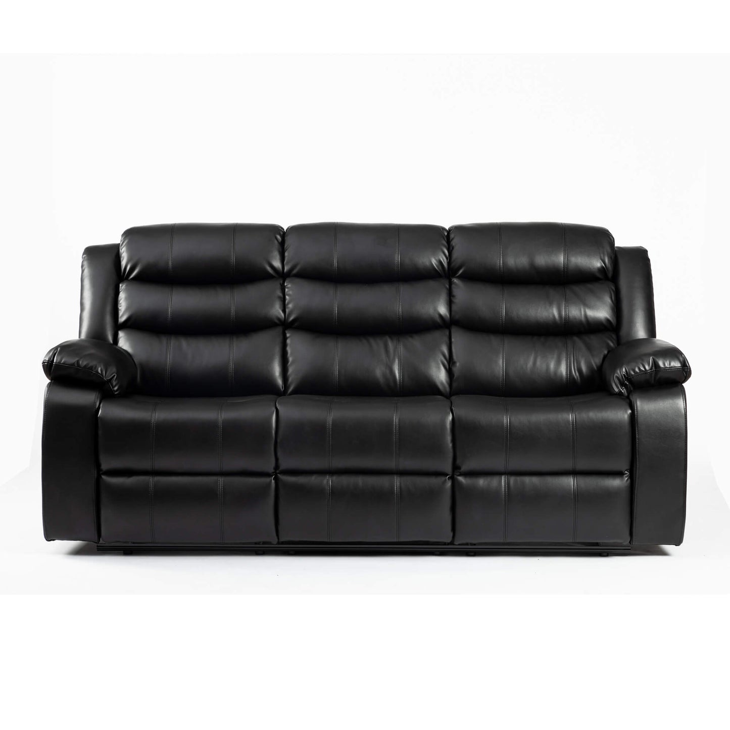 Turin Recliner Leather Aire - 1, 2, 3 Seater - Black, Brow, Grey