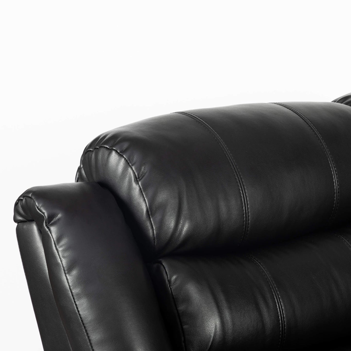 Turin Recliner Leather Aire - 1, 2, 3 Seater - Black, Brow, Grey