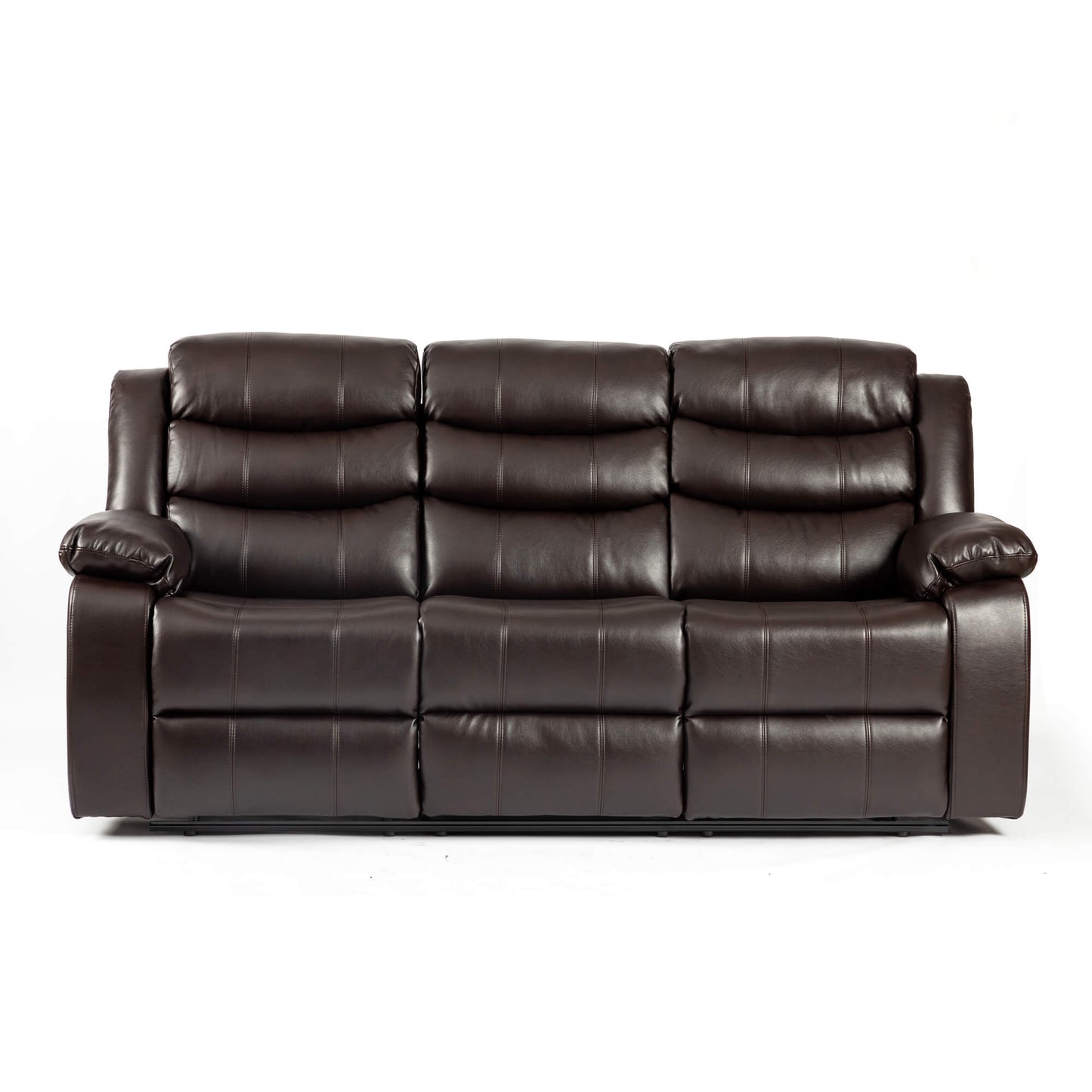 Turin Recliner Leather Aire - 1, 2, 3 Seater - Black, Brow, Grey