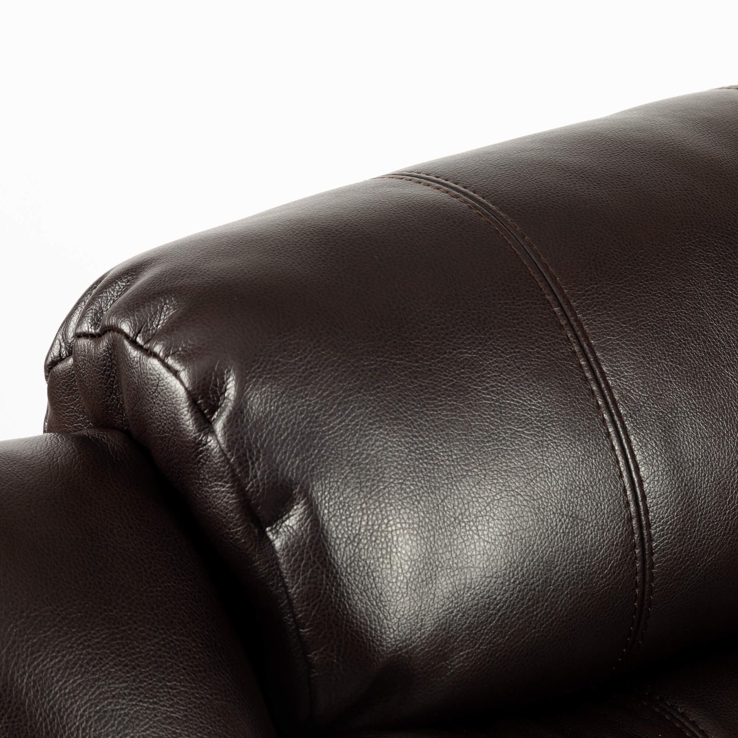 Turin Recliner Leather Aire - 1, 2, 3 Seater - Black, Brow, Grey