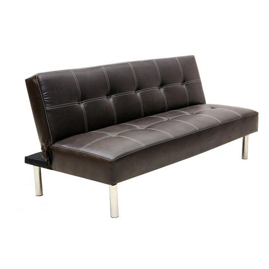 Venus PVC Sofa Bed - Black, Brown