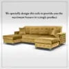 Verso Large Sofa Bed - Black, Blue, Grey, Sky Blue, Light Pink, Mustard, Silver