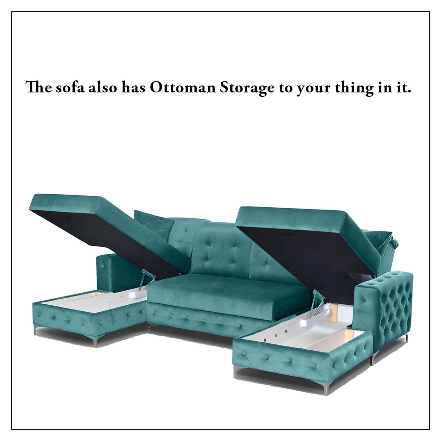 Verso Large Sofa Bed - Black, Blue, Grey, Sky Blue, Light Pink, Mustard, Silver