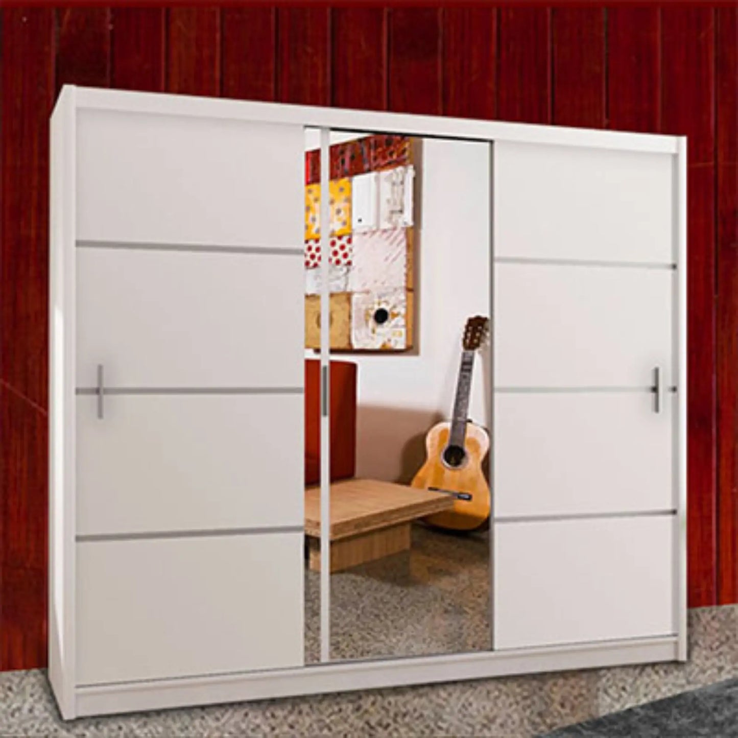 Vision Wardrobe - Black, Gray, White - 250cm