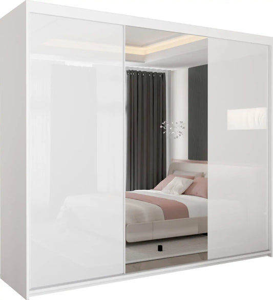 Vikas New High Gloss sliding door Wardrobe