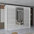 Sycylia High Gloss Sliding Door Wardrobe New Branding