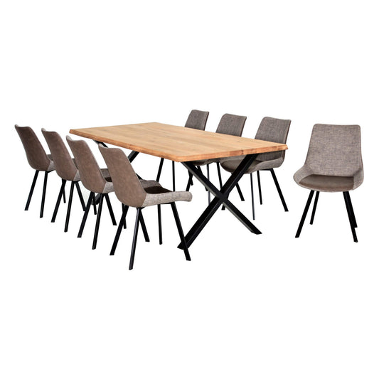 Yale Solid Oak Table - Small, Medium, Large - Natural Oil & Smoked Oil