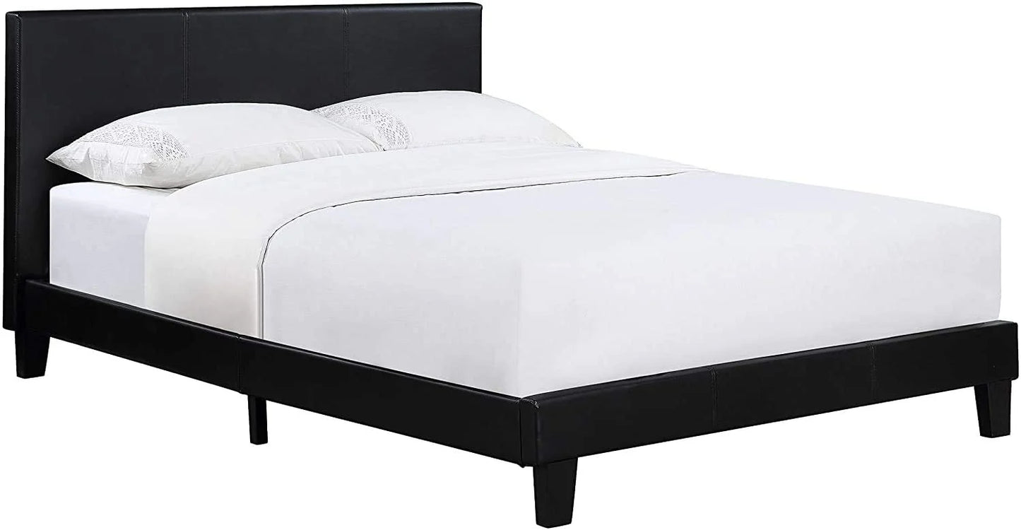 FAUX LEATHER bed Double frame