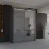 Sycylia Wardrobe - Black, Grey, White
