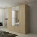 London New Hinged 4 Door Wardrobe