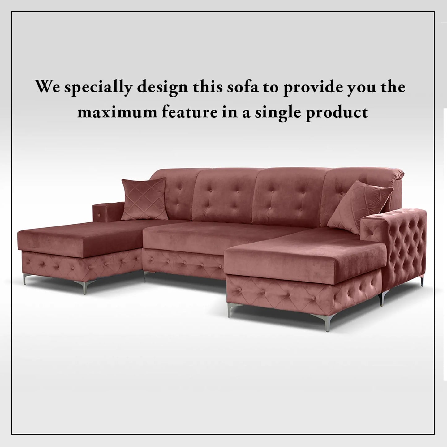 Verso Large Sofa Bed - Black, Blue, Grey, Sky Blue, Light Pink, Mustard, Silver