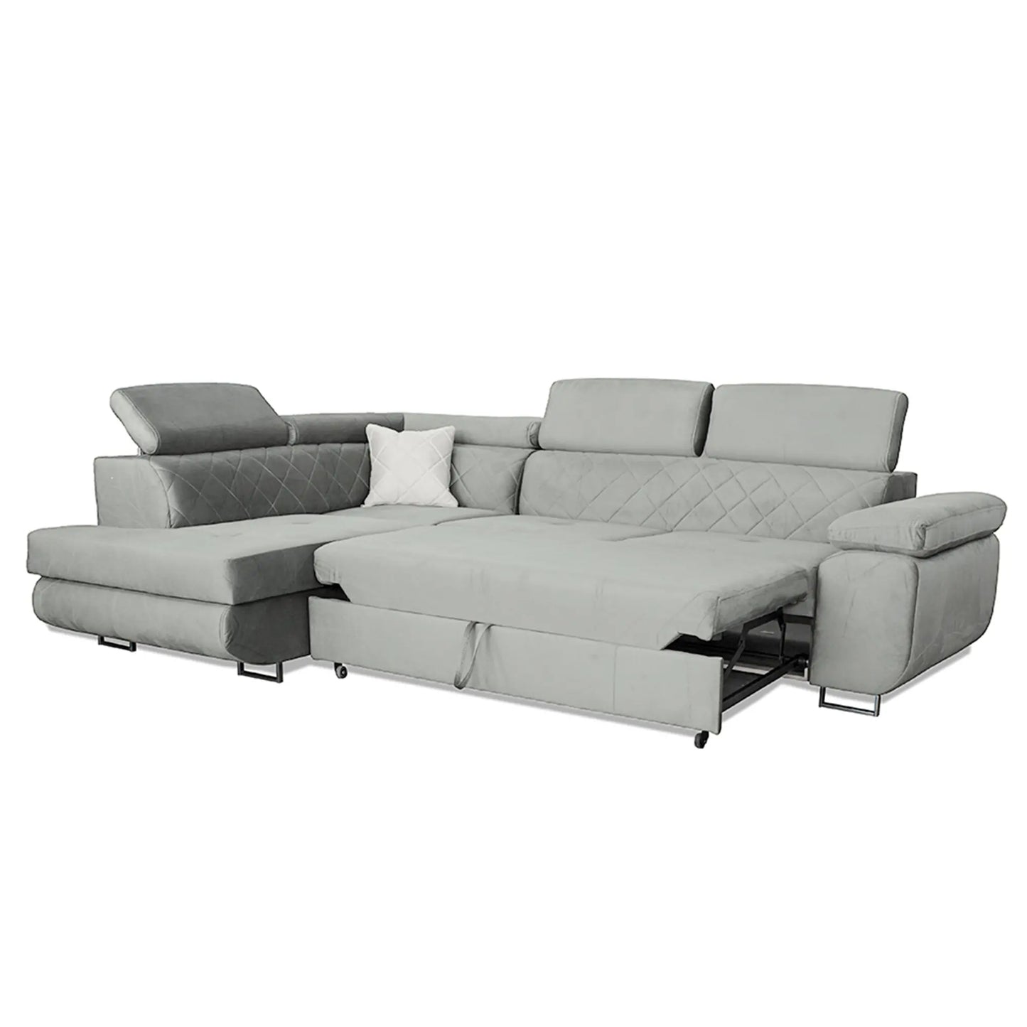 LAGUNA CORNER SOFA - Black, Blue, Green, Grey, Mustard, Silver, Steel