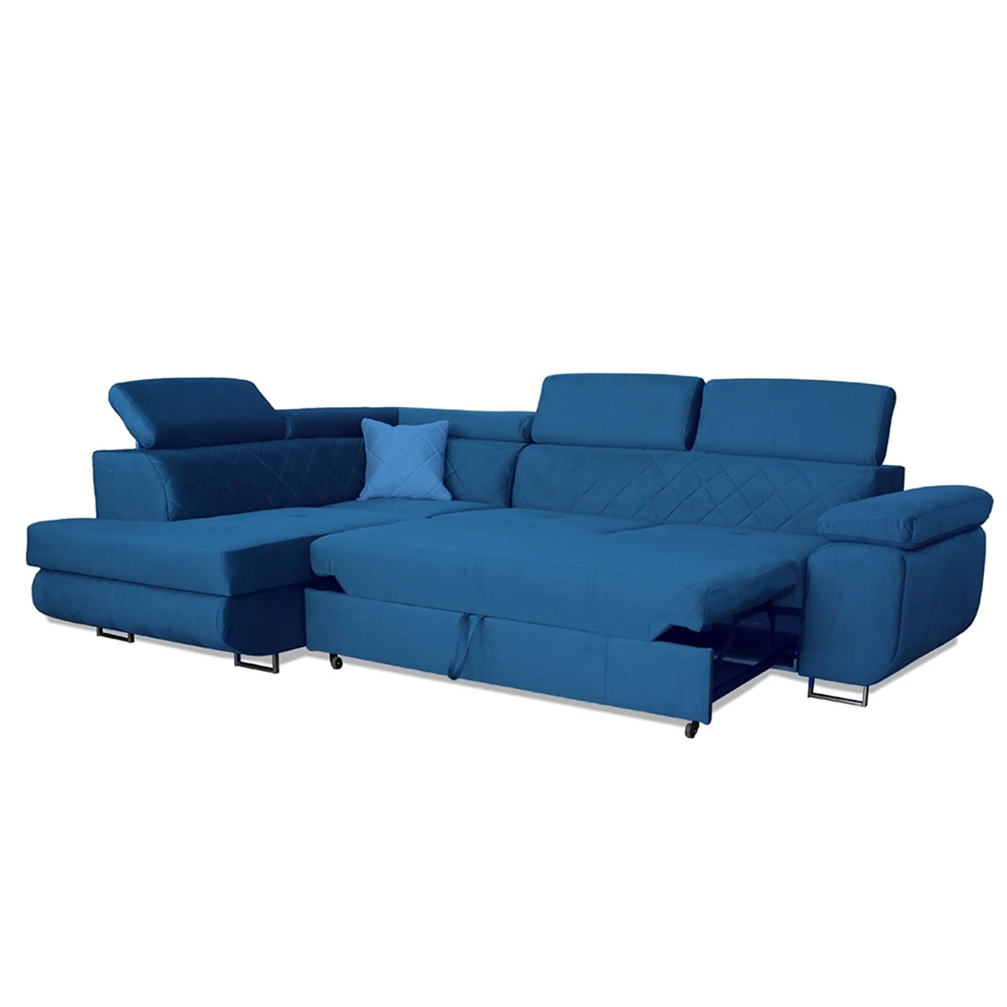 LAGUNA CORNER SOFA - Black, Blue, Green, Grey, Mustard, Silver, Steel