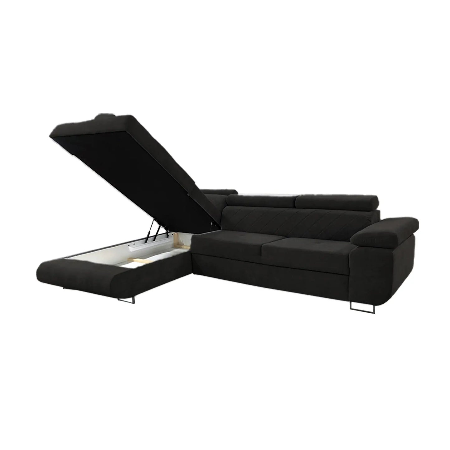 LAGUNA CORNER SOFA - Black, Blue, Green, Grey, Mustard, Silver, Steel
