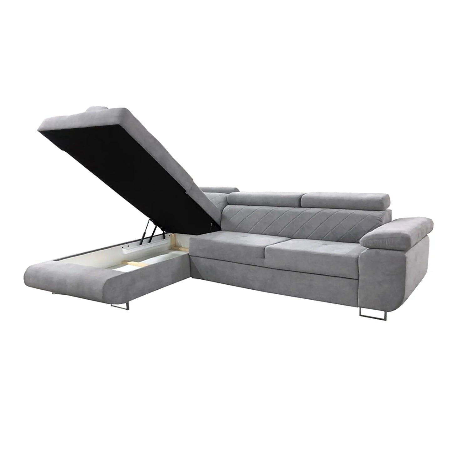 LAGUNA CORNER SOFA - Black, Blue, Green, Grey, Mustard, Silver, Steel