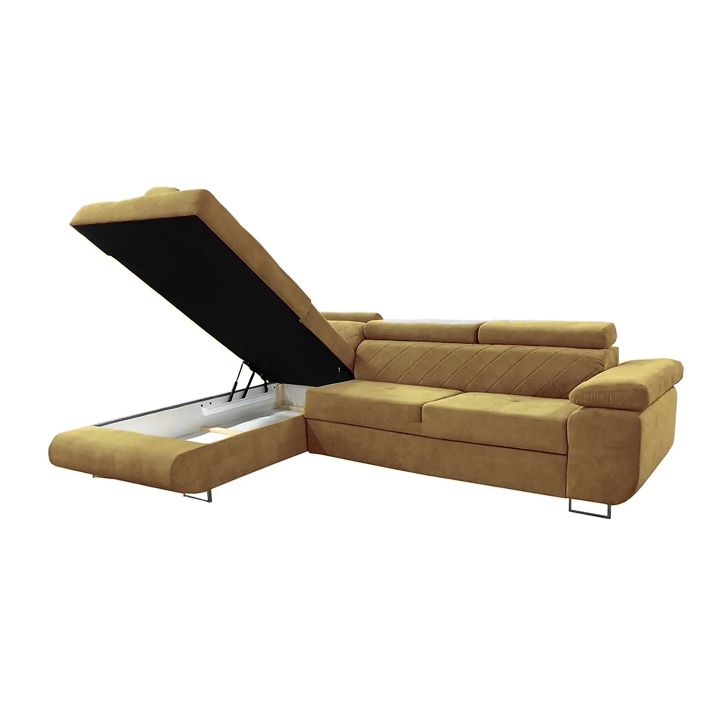 LAGUNA CORNER SOFA - Black, Blue, Green, Grey, Mustard, Silver, Steel