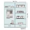 Sycylia Wardrobe - Black, Grey, White