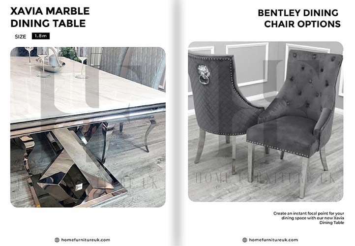 Xavia Dining Table with Bentley Chair’s