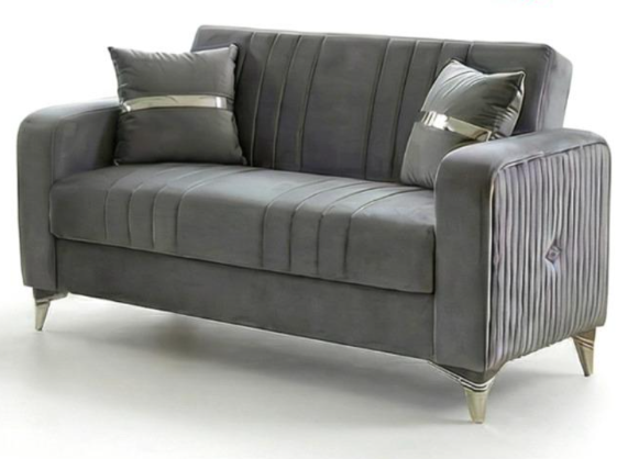 Modern Turkish Ottoman Sofa Bed with Storage and Cushions