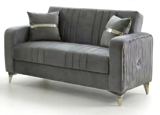 Modern Turkish Ottoman Sofa Bed with Storage and Cushions