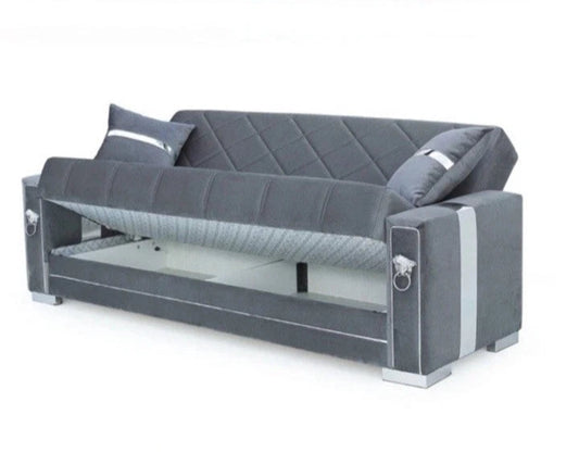 3 Seater Ottoman Storage Sofa Bed Modern Luxury Bedroom - UK Made