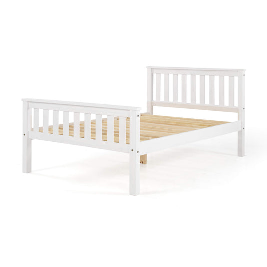 Manila HFE Pine Bed - Single, 4-Foot, Double, King Size - Antique & White