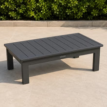 5-Seater Luxury Rope Garden Sofa Set with Coffee Table – Charcoal Grey