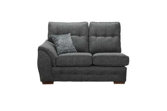 Ashley Compact 2-Seater Sofa with Single Arm - Grey Weave