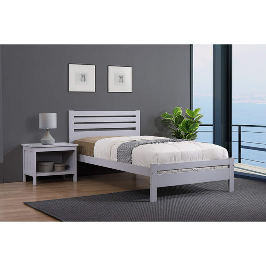 Solid Wood Bed - Antique Oak Finish - Single, 4 Foot, Double, King Size