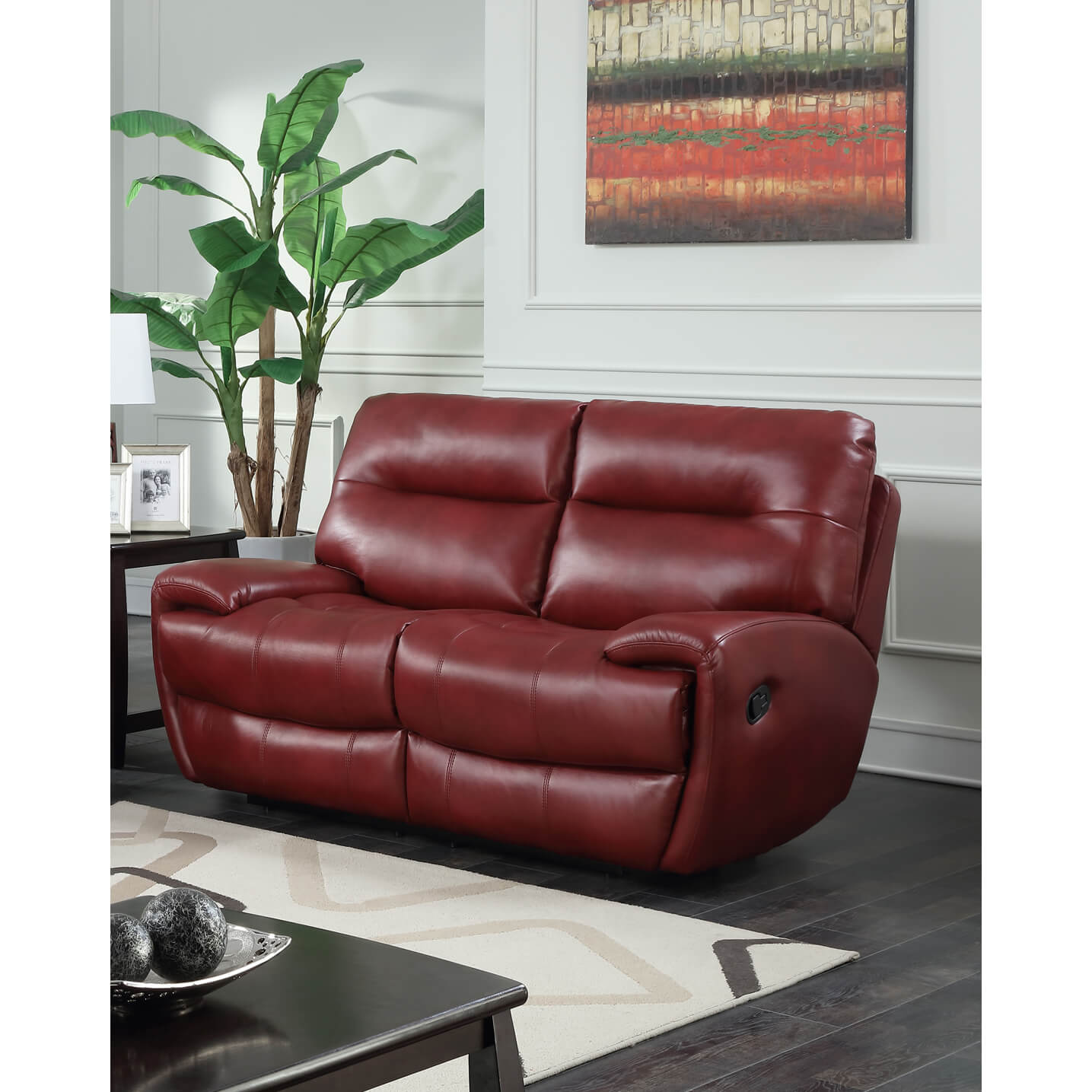 Bailey Recliner Leather Gel & PU - 2 or 3 Seater - Black, Grey, Tan, Wine Red