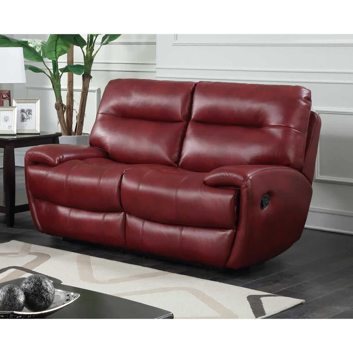 Bailey Recliner Leather Gel & PU - 2 or 3 Seater - Black, Grey, Tan, Wine Red