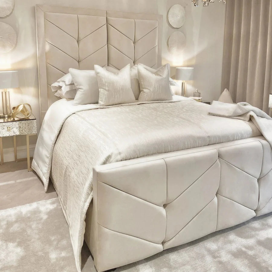 Dallas Velvet Bed - Storage/Non Storage