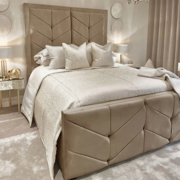 Dallas Velvet Bed - Storage/Non Storage