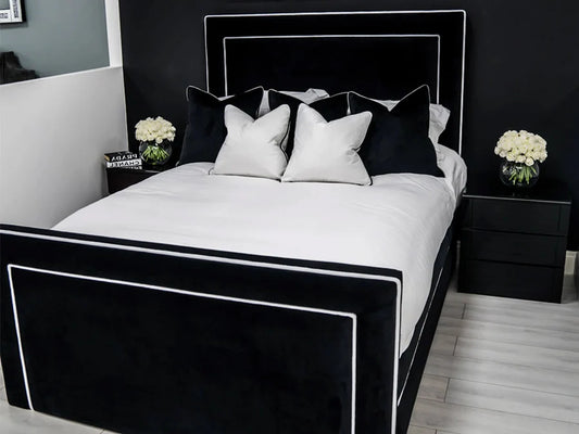 HamptonVelvet Bed - Storage/Non-Storage