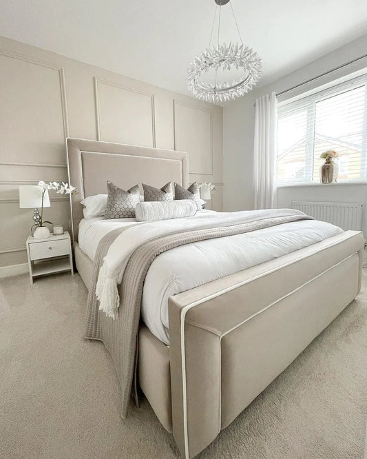 HamptonVelvet Bed - Storage/Non-Storage