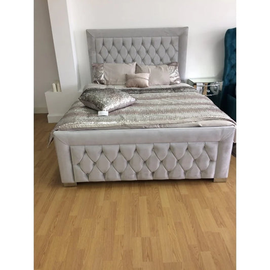 Haven Tufted Velvet Bed - Storage/Non-Storage