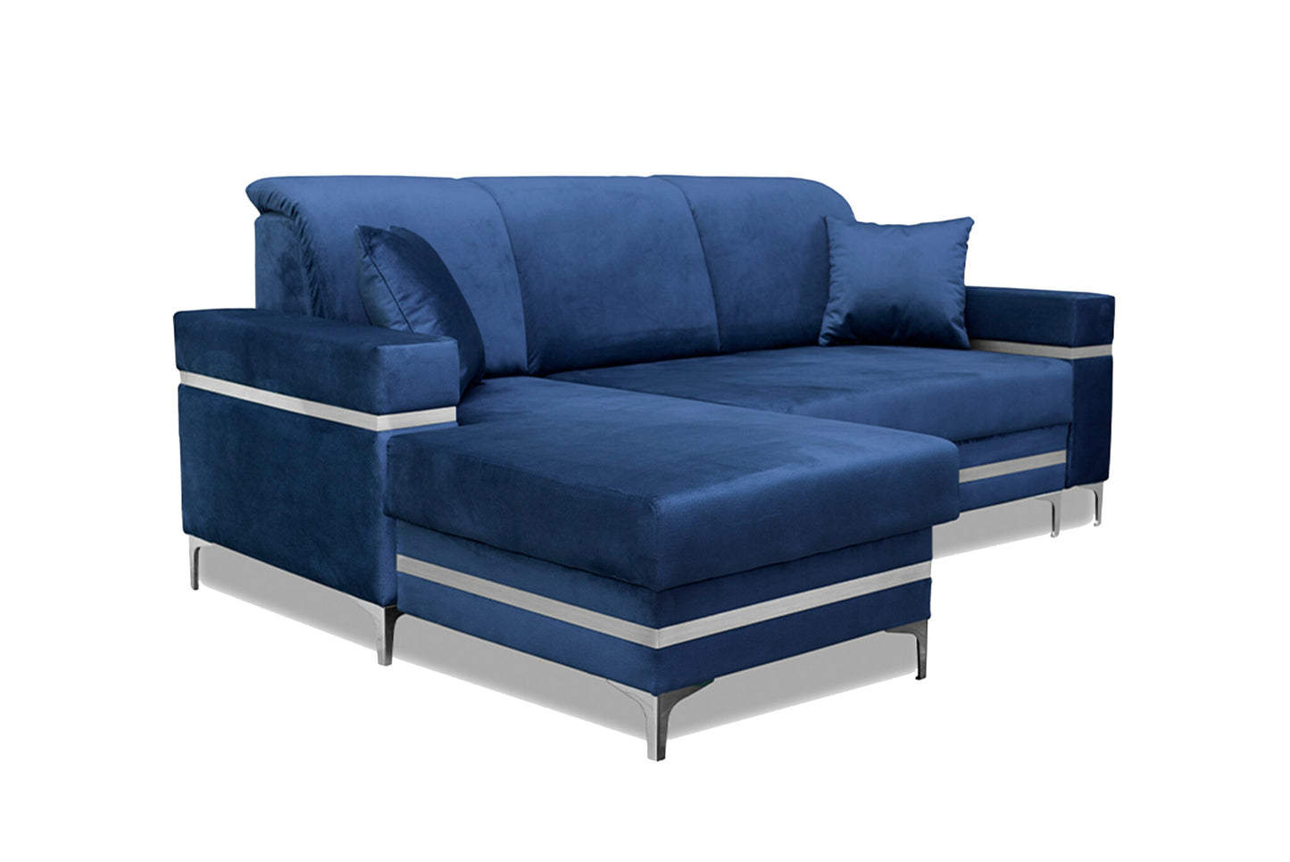 Florence Grey Gold Corner Sofa Bed - Black/Gold, Green&Gold, Grey&Gold, Blue/gold