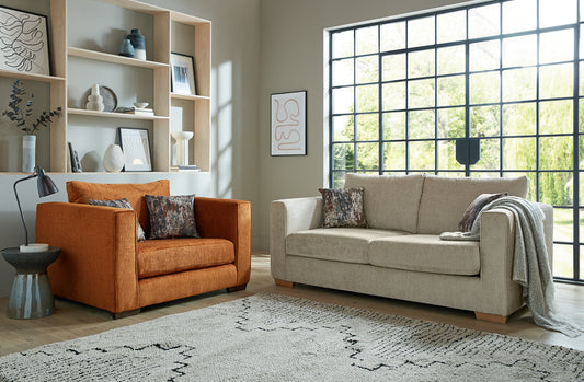 Leon 3-Seater Sofa & Snuggler Chair Set