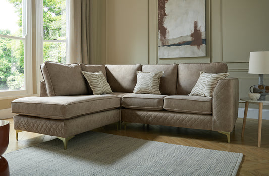 Mayfair Corner Chaise Sofa and storage footstool