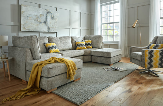 Nova Grey Modular Corner Sofa