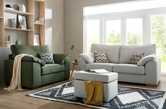 Oslo 3-Seater Sofa & Snuggler Armchair Sofa