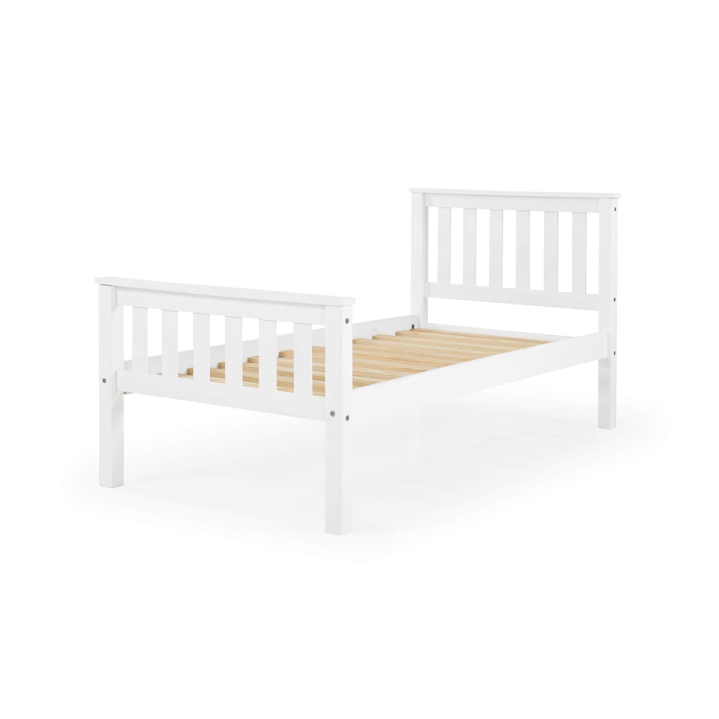 Manila HFE Pine Bed - Single, 4-Foot, Double, King Size - Antique & White