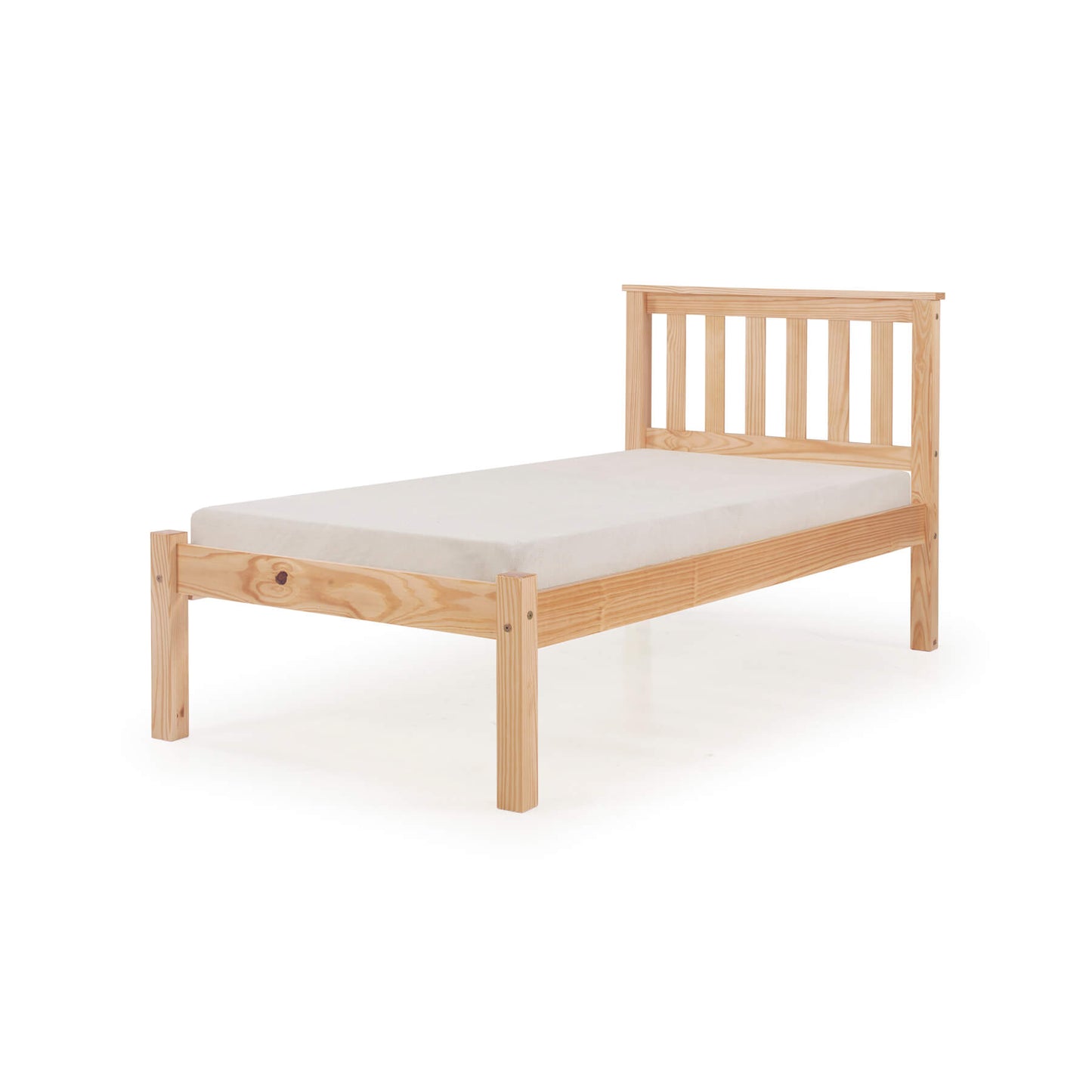 Manila LFE Pine Bed - Single, 4 Foot, Double, King Size - White & Antique