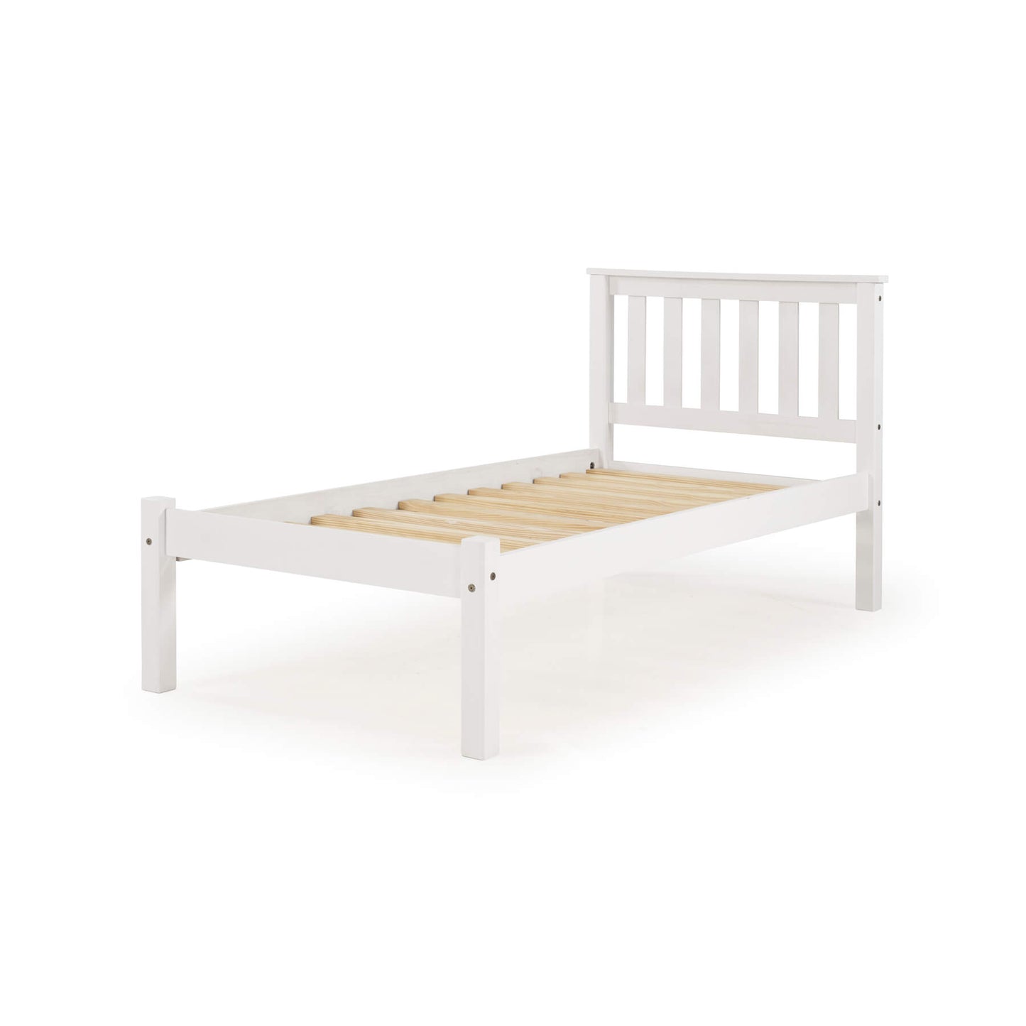 Manila LFE Pine Bed - Single, 4 Foot, Double, King Size - White & Antique