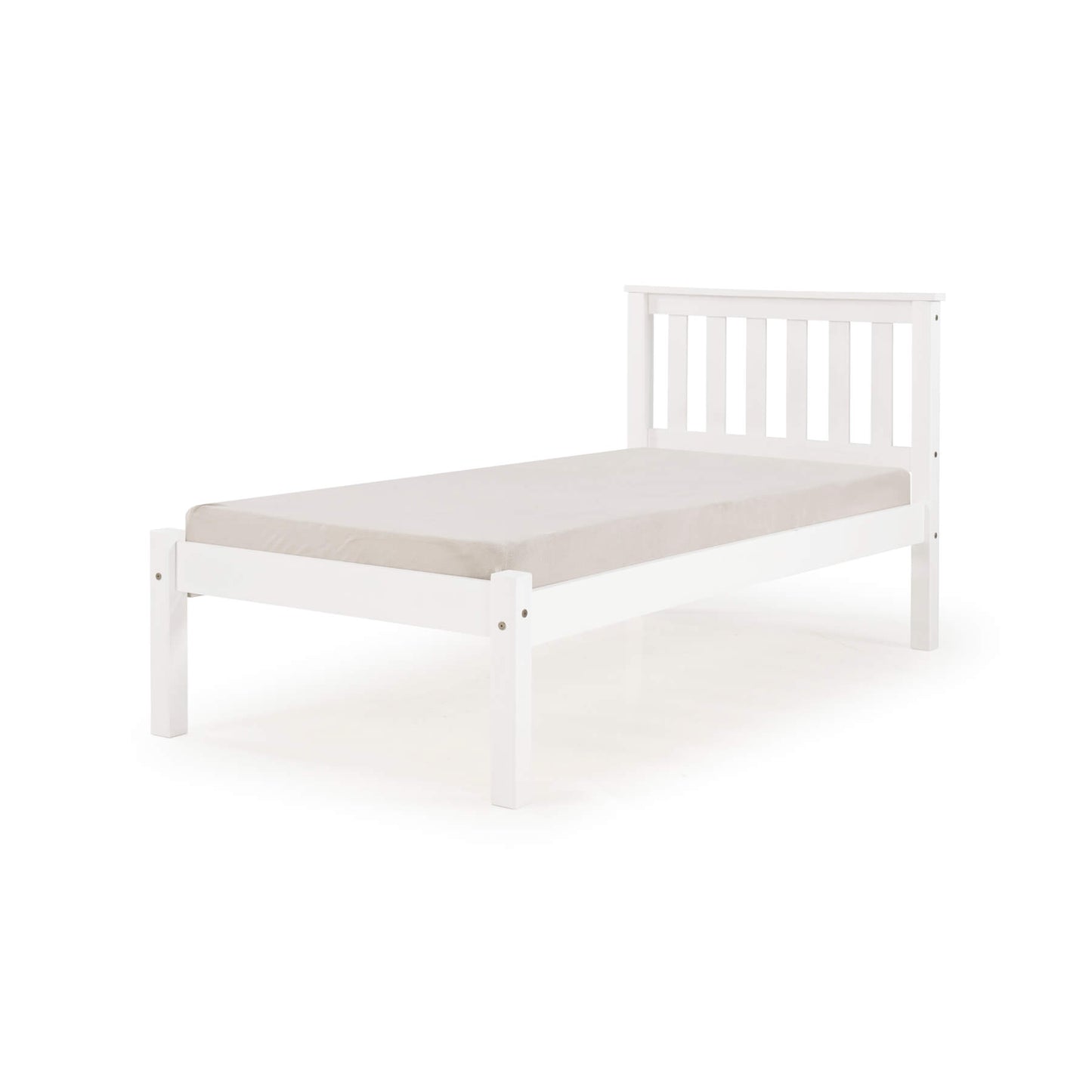 Manila LFE Pine Bed - Single, 4 Foot, Double, King Size - White & Antique